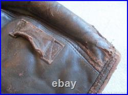 Pre-wwii Us Army Air Corps Air Associates Fur Lined Leather Flight Helmet