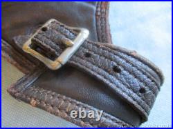 Pre-wwii Us Army Air Corps Air Associates Fur Lined Leather Flight Helmet