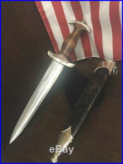 PreWWII German Officer Dagger SA Brown 1934