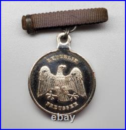 Prussia Rescue Medal Miniature Bar Republik Preussen Für Rettung Aus Gefahr