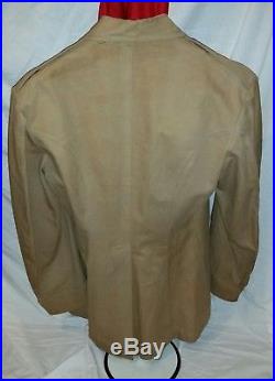 Pvt Burleigh M Odum USMC Summer Khaki Coat CHINA USS LEXINGTON 1927-36 US MARINE