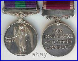 RAMC Palestine Clasp King's Own GSM and LSGC Medal Pair, UK. Lieut. Col