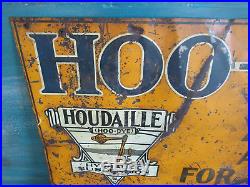 RARE! 1920's/30's Antique HOO-DYE Houdaille Shock Absorbers Metal Sign! RARE