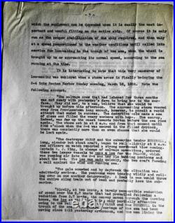 RARE 1928 Elmer Sperry Submarine Salvage Ship Proposal USS S-4 Naval History