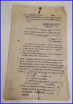 RARE 1929 SECRET Yellow Plan Hawaiian Div Schofield Barracks China Expedition