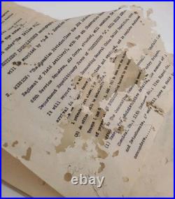 RARE 1929 SECRET Yellow Plan Hawaiian Div Schofield Barracks China Expedition