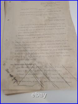 RARE 1929 SECRET Yellow Plan Hawaiian Div Schofield Barracks China Expedition