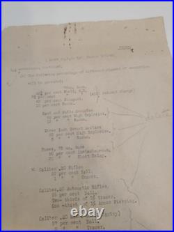 RARE 1929 SECRET Yellow Plan Hawaiian Div Schofield Barracks China Expedition