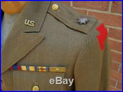 RARE 28th Division Lt. Colonel Tunic with Insignia and Ribbon Bar M1926 Jacket