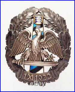 RARE Estonia Border Guard Badge Silver and Enamels Original