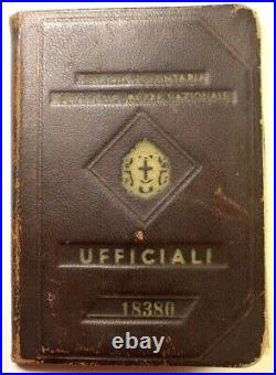 RARE FASCIST CARDS TESSERA UFFICIALE MVSN 1935 144a LEGIONE IRPINA MILIZIA