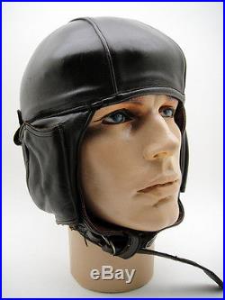 RARE FRENCH Pilot HELMET AVIATION PRE WW2 FLIGHT VTG Aviator ACE Old Plane UNUSE