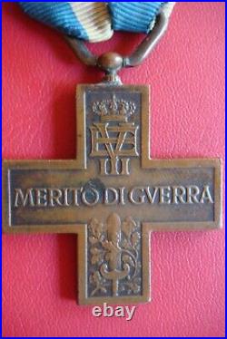 RARE ITALY Croce al merito di guerra Variante F MEDAL War Merit Cross