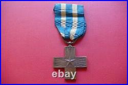 RARE ITALY Croce al merito di guerra Variante F MEDAL War Merit Cross