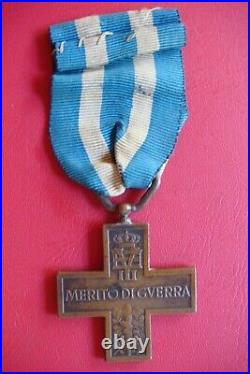 RARE ITALY Croce al merito di guerra Variante F MEDAL War Merit Cross