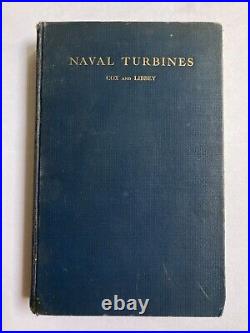 RARE Naval Turbines Book United States Naval Institute 1924 Cox Libbey Foldouts