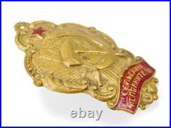 RARE Soviet Russian Russia USSR 1920's Village Militia Large Badge Pin Medal