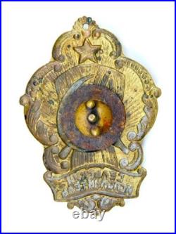 RARE Soviet Russian Russia USSR 1920's Village Militia Large Badge Pin Medal