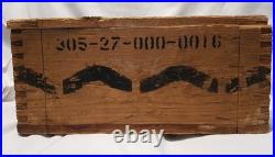 RARE Turkish Post WW1 Pre WW2-1935 Empty Ammo Cartrige Wooden Box Case With Lid