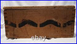 RARE Turkish Post WW1 Pre WW2-1935 Empty Ammo Cartrige Wooden Box Case With Lid
