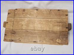 RARE Turkish Post WW1 Pre WW2-1935 Empty Ammo Cartrige Wooden Box Case With Lid