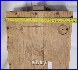 RARE Turkish Post WW1 Pre WW2-1935 Empty Ammo Cartrige Wooden Box Case With Lid