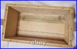 RARE Turkish Post WW1 Pre WW2-1935 Empty Ammo Cartrige Wooden Box Case With Lid
