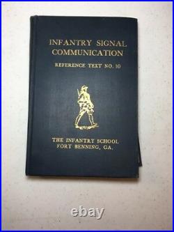 RARE US Army 1934 Infantry Signal Communications Infantry School Fort Benning GA