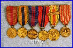RARE USMC officer's miniature medals group 1920s-30s Caribbean Expeditions
