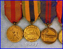 RARE USMC officer's miniature medals group 1920s-30s Caribbean Expeditions