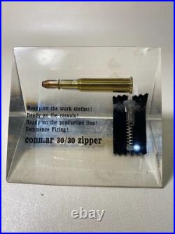 RARE! Vintage Conmar Bell Zipper Sales Display Military Non Separating WW2