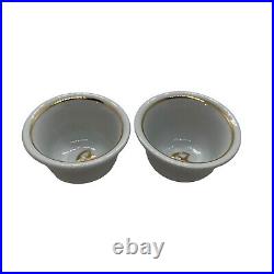 RARE WW1 Ottoman Empire Turkish Army Officer's Porcelain Tea Cups Set Of 2