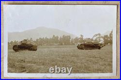 RARE! WW1 US ARMY 11TH TANK CO. SCHOFIELD BARRACKS TERR. Of HAWAII 1922 PHOTO