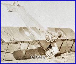 RARE! WW1 US MARINE CORPS AVIATION DH4 CRASHES in HAITI 1918 PHOTO POSTCARD RPPC