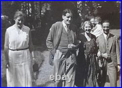 RARE! WW2 GERMAN PROPAGANDA MINISTER with FAMILY & ERNST PUTZI HANFSTAENGL PHOTO