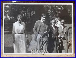 RARE! WW2 GERMAN PROPAGANDA MINISTER with FAMILY & ERNST PUTZI HANFSTAENGL PHOTO