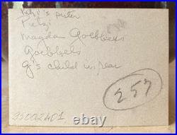 RARE! WW2 GERMAN PROPAGANDA MINISTER with FAMILY & ERNST PUTZI HANFSTAENGL PHOTO