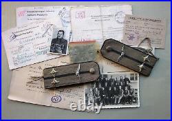 RARE WWII Serbian Army shoulder board for a pilot Lieutenant with documentation