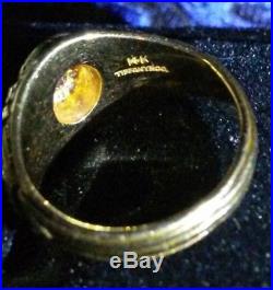 RAREWest Point 1928, TIFFANY & CO. Authentic 14k Gold Engagement Ring