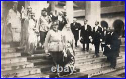 ROMANIA KING Ferdinand I WITH QUEEN MARY THE CORONATION OF ALBA IULIA 1922 PHOTO