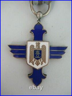 ROMANIA KINGDOM AIR FORCE BRAVERY ORDER KNIGHT GRADE WithO SWORDS. RR