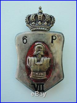Romania Kingdom Officer's Pioneer's Reg. Badge. Carol II Rare! Medal