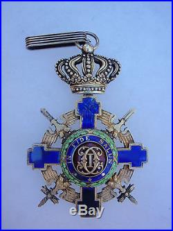 ROMANIA KINGDOM ORDER OF THE STAR COMMANDER With SORDS. TYPE 2. CASED. RARE