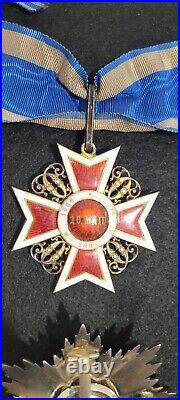 ROMANIA Order Of The Crown Civil Made By RESCH& FILS prior to 1900