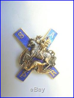 RUSSIA IMPERIAL MOSCOW REG IMPERIAL GUARD BADGE, sterling, very rare, beautiful