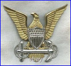 Rare 1920's Early 1930's USCG Officer Hat Badge by Vanguard-NYC in Sterling