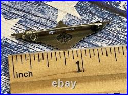 Rare 1920's US Naval Observer Wing/Badge Sterling 1 9/16 Sterling Navy Aviator