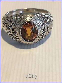 Rare 1923 USNA Naval Academy 14K White Gold Sweetheart Class Ring