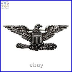 Rare 1930's Large Colonel Eagles? Insignia 1-7/8 Sterling Wichman & Co Wwii