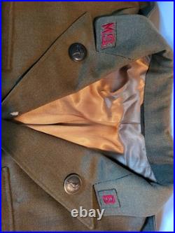 Rare 1930's US Army ROTC MSB Uniform WWI Tunic Jacket With Patches